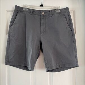 Bonobos Gray Flat Front Shorts Casual Style